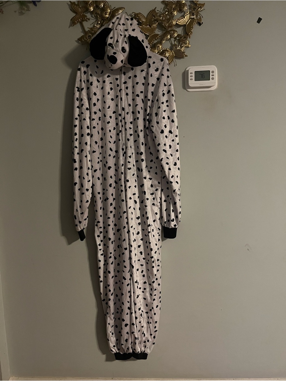 Rubies Black & White Dalmatian Hooded Costume One-Piece
